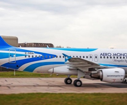 Airbus A319 von Aero Mongolia: Zuwachs für die Airline.