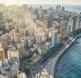 Beirut aus der Luft: Einigen Airlines aktuell zu heikel.