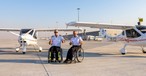 Mike Lomberg (links) and Guillaume Feral: Kämpfen für eine bessere Integration Behinderter.