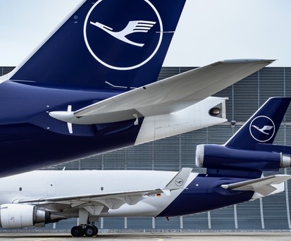 Die Boeing 777 F (vorne) beendete das Kapitel MD-11 (hinten) bei Lufthansa Cargo. Danach ...