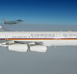 Der Airbus A340 «Konrad Adenauer» der Flugbereitschaft: Panne hatte Folgen.