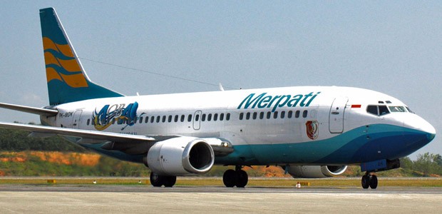 Boeing 737 von Merpati: Steht nun am Boden.