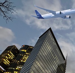 Airbus A350-1000 über Frankfurt: Lufthansa bestellt.