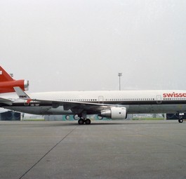 Die HB-IWF: Die McDonnell Douglas MD-11 von Swissair stürzte in der Nacht auf den 3. September 1998 bei Halifax ab.