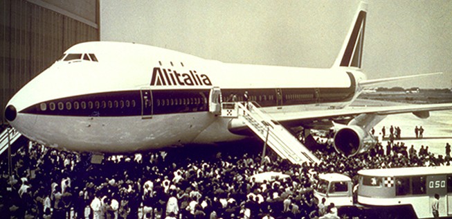 1970 übernahm Alitalia ihre erste Boeing 747: Die neue Regierung will an die guten alten Zeiten der damaligen Staatsairline anknüpfen.