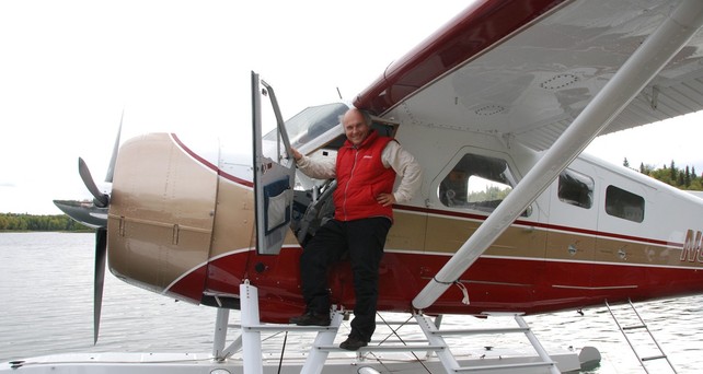 Christoph auf Wasserflugzeugen nebenberuflich in Alaska