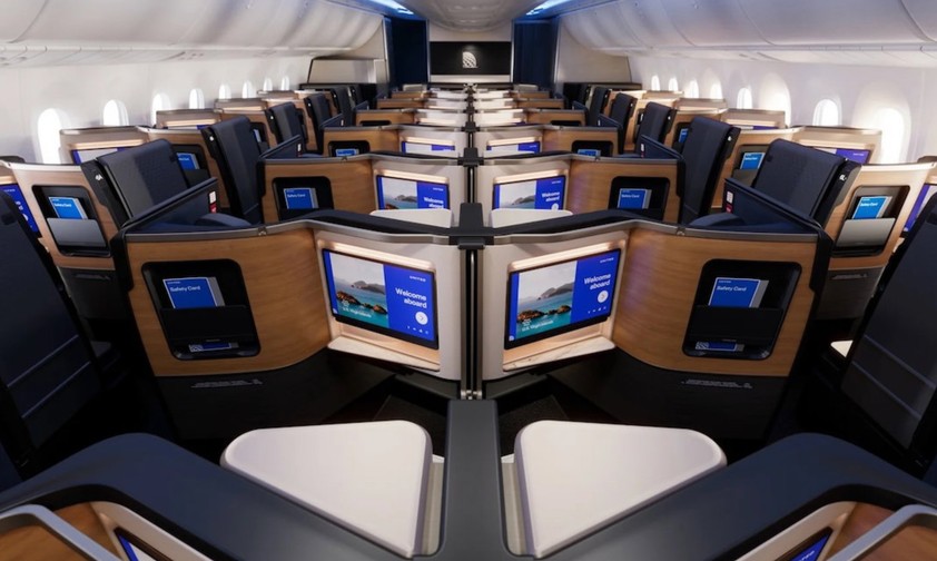 Kabine der neuen Boeing 787 von United: Immer wieder Probleme.