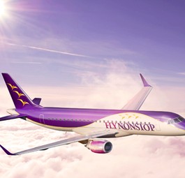 Embraer E190 von Flynonstop: Ab Süd-Norwegen nach Südeuropa.