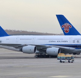Airbus A380 von China Southern: Die Zeichen stehen auf Abschied.