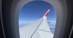 Blick aus dem Fenster: Mit dem Airbus A321 XLR über dem Nordatlantik.