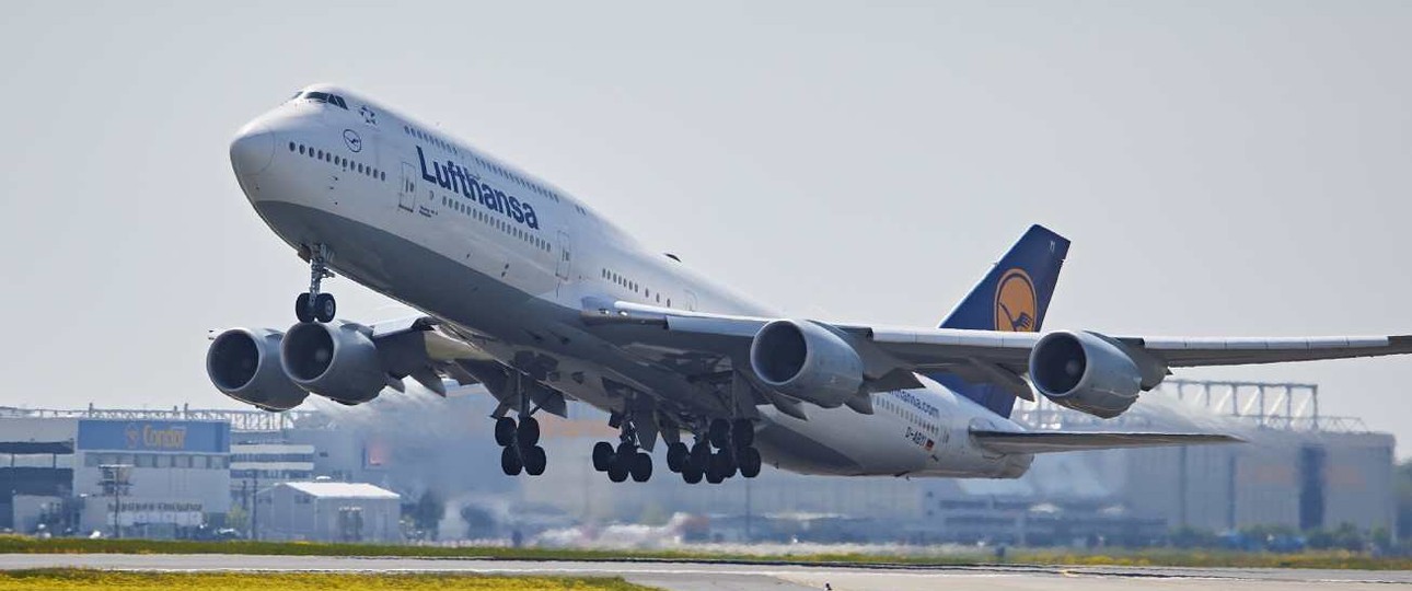 Eine Boeing 747-8 von Lufthansa: Flug LH511 dauerte deutlich länger als sonst.