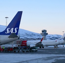 SAS und Norwegian fliegen in erster Linie mit Boeing 737 nach Oslo und zu anderen Zielen in Norwegen.
