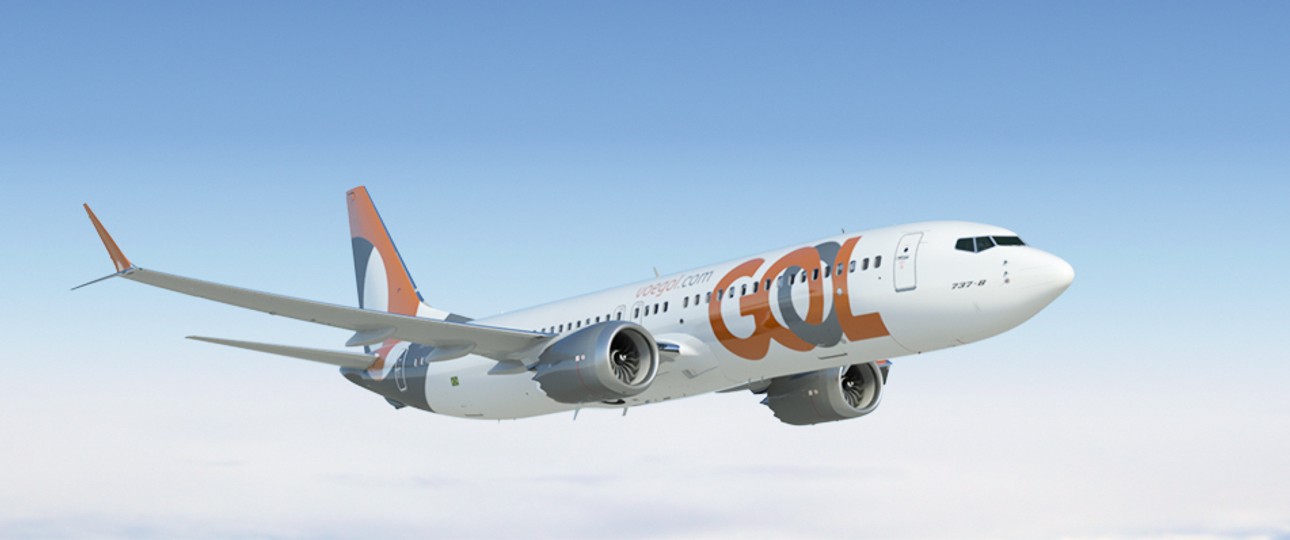 Boeing 737 Max in den Farben von Gol: Neue Flieger werden mit neuem Logo ausgeliefert.