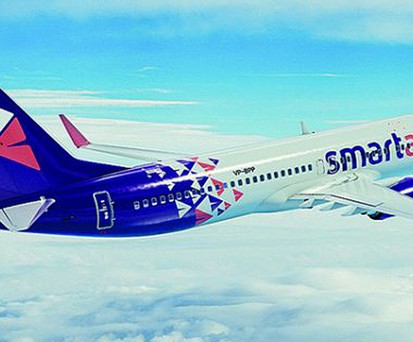 Der neue Name und die neue Bemalung der Flieger von Smartavia soll den Aufbruch ins digitale Zeitalter demonstrieren...
