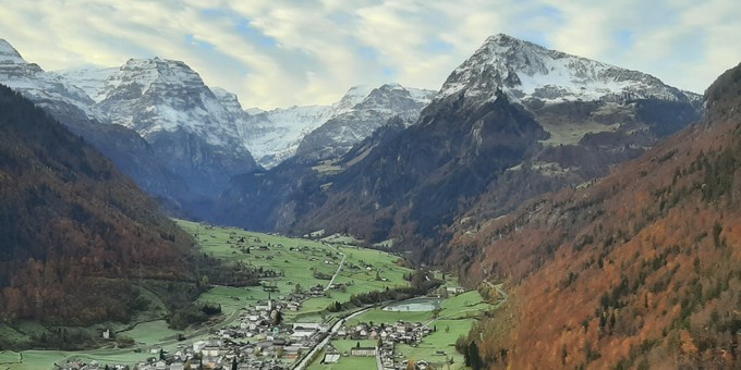 Ein Alpenpanorama ist bei klarer Sicht garantiert.