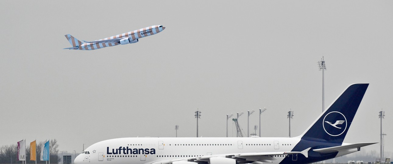 Flieger von Condor und Lufthansa: Doch wieder eine engere Zusammenarbeit.