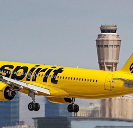 Flugzeug von Spirit Airlines: Wird keine Passagiere mehr fliegen.