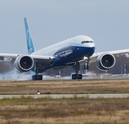 Landung in Frankfurt: Die erste Boeing 777X kam am 18. November am frühen Nachmittag an.