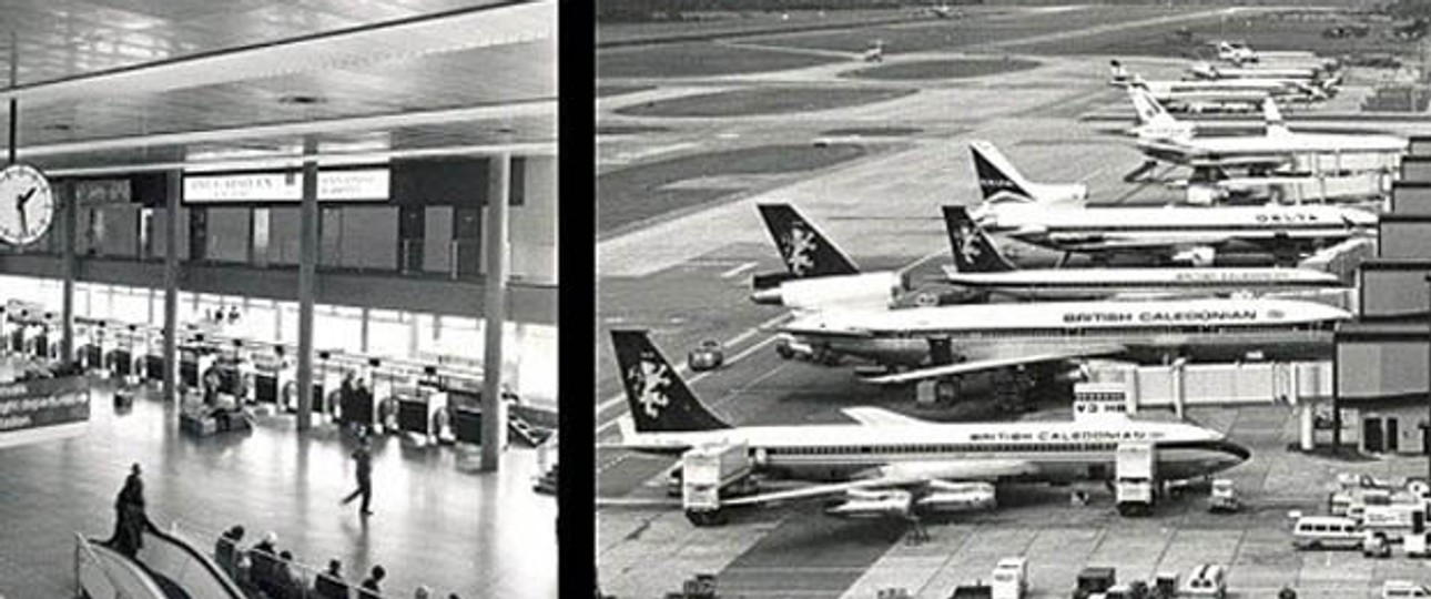 Der Flughafen Gatwick wurde 1958 als Alternative zu Heathrow eröffnet. Zuvor war er lange Zeit nur noch für die Privatfliegerei und die Armee verwendet worden.