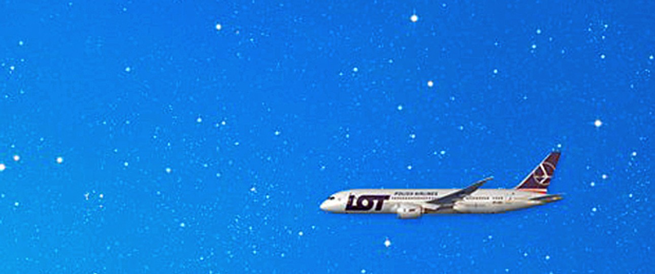 Dreamliner-Werbung von Lot: Hilflos ohne Beihilfen.