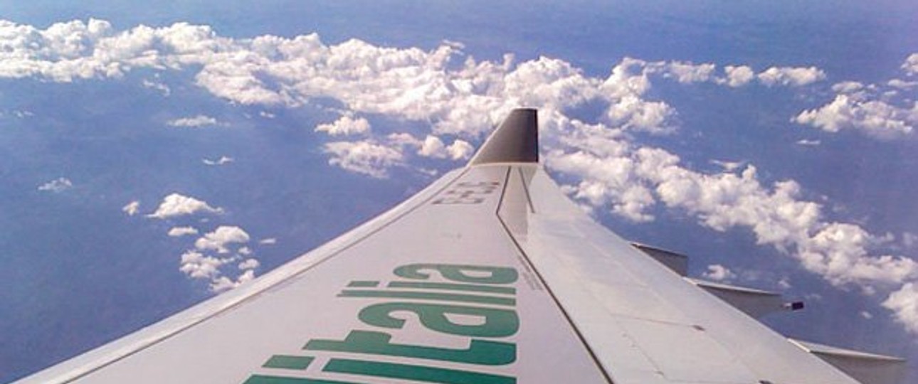 Tragfläche von Alitalia: Bald von Managern aus Abu Dhabi kontrolliert.