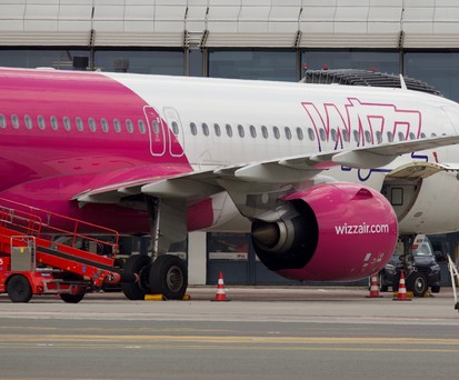 Flugzeug von Wizz Air: Auszeichnung für besonders kurze Turnaround-Zeiten.