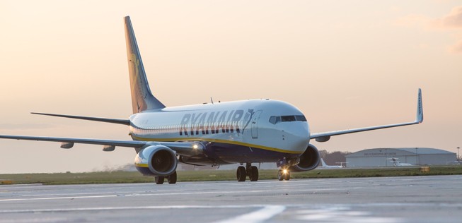 Boeing 737 von Ryanair in Stansted: Die Piloten sind nicht zufrieden.