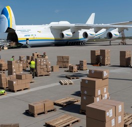 Antonov An-225 am Flughafen Leipzig/Halle