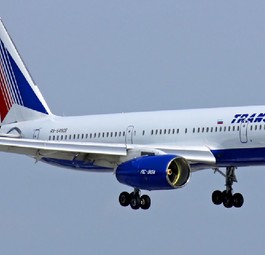 Tu-214 von Transaero mit der Registrierung RA-64509: Die Airline gibt es nicht mehr, der Flieger ist eingelagert.