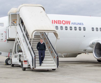 Ehemaliger Flieger von Rainbow Airlines: Von Zimbabwe nach Südafrika.