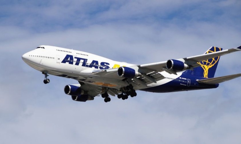 Eine 747-400 von Atlas Air: Die Fluggesellschaft betreibt elf Passagierflugzeuge.