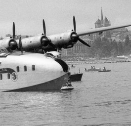 Latécoère 631 im Jahr 1948 auf dem Genfersee: Das Flugboot ...