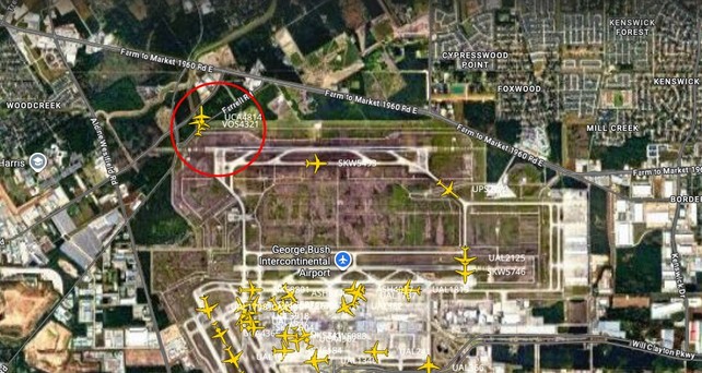 houston beinahe zusammenstoss