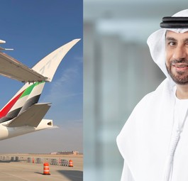 Airbus A350, Boeing 777 (li8nks) und Adnan Kazim (rechts): Emirates will größere Flieger.