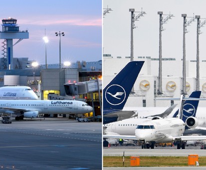 Das Institut für Luftverkehr hat Inlandsflüge analysiert und zeigt die geschäftigsten Routen. Platz 5 belegt die Verbindung Frankfurt - München mit 355 angebotenen Flügen in jede Richtung für Juli 2024. (Stand der Auswertung: 5. Februar 2024)