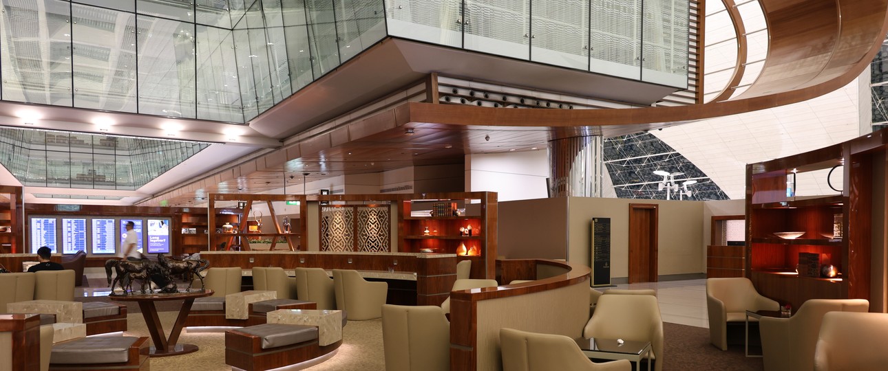 Terminal 3: Flydubai nutzt die Lounge von Emirates mit.