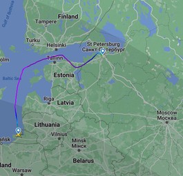 Umweg über Estland: Ein Flugzeug von Rossiya musste ausweichen.