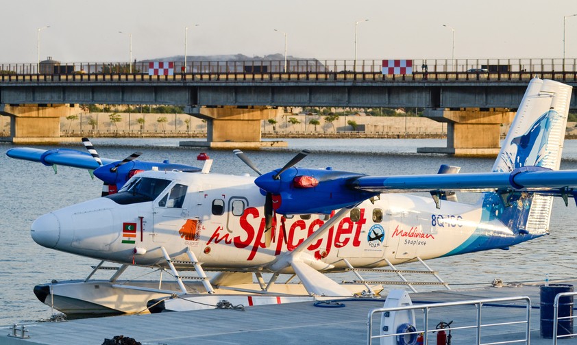 Flieger von Spicejet: Mit Wasserflugzeugen sind abgelegene Gebiete leicht zu erreichen.