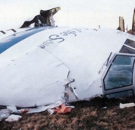 Das zertrümmerte Cockpit der Boeing 747 in Lockerbie: 259 Insassen starben und elf Menschen am Boden.