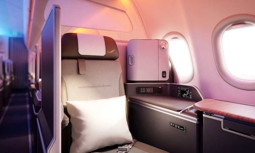 First Class von Air Côte d'Ivoire: Hier kann man viel Gepäck mitnehmen. 