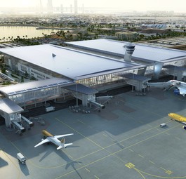 Grafik des neuen Terminals am Bahrain Airport: Der Flughafen Frankfurt berät den Inselstaat.