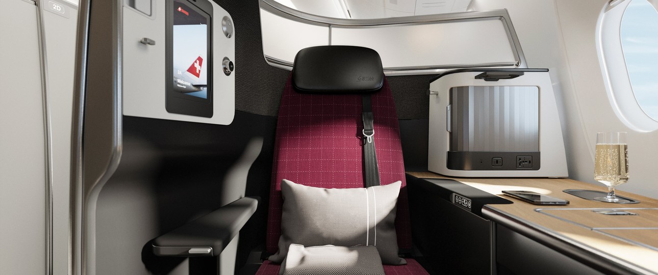 Business Class-Suite im Airbus A350 von Swiss: Happige Preise.