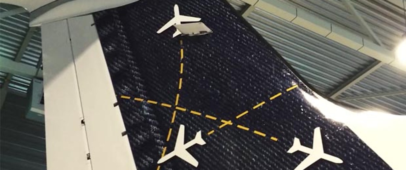 Heckflosse von Denim Air: Nicht nur die Bemalung wird neu.