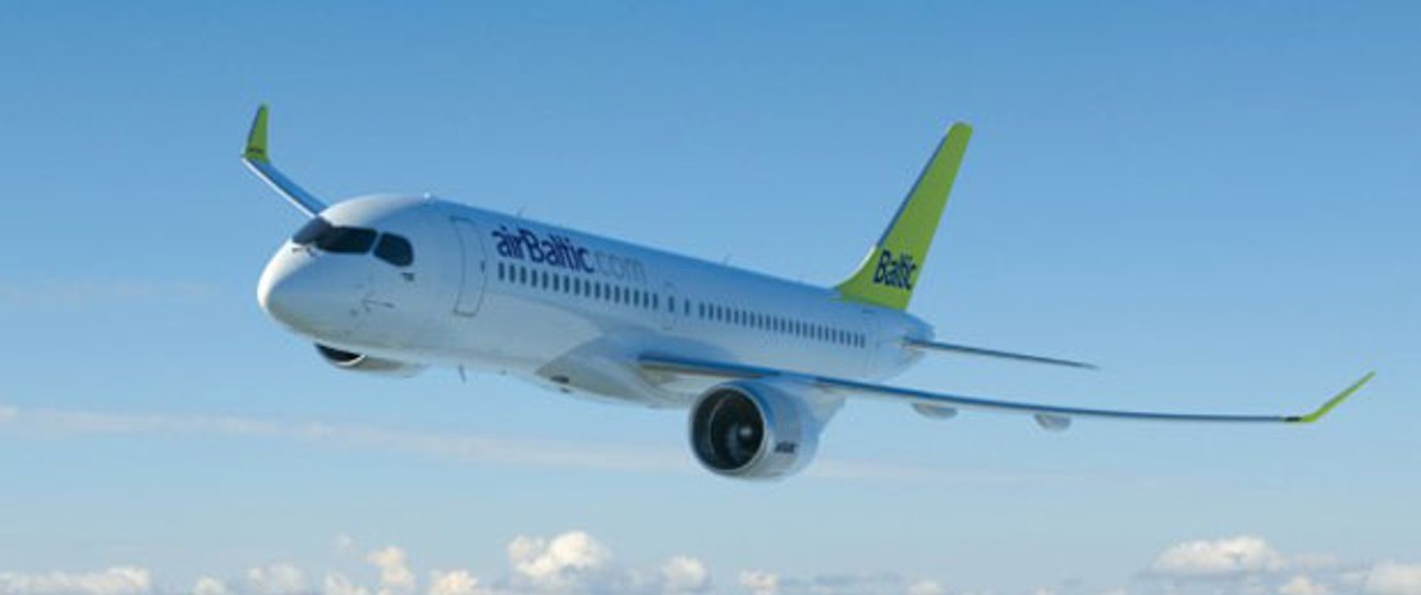 Eine CS300 im Air-Baltic-Look: Die georderten Maschinen lassen auf sich warten.