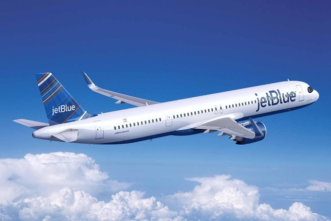 A321 LR von Jetblue: Mit dem neuen Airbus will die Airline über den Atlantik.