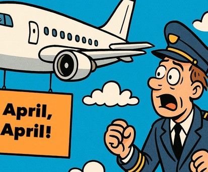 Aprilscherze: Gibt es auch in der Luftfahrt
