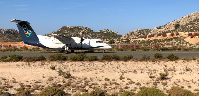 So sieht die Bemalung der Aegean-Tochter Olympic Air aus.