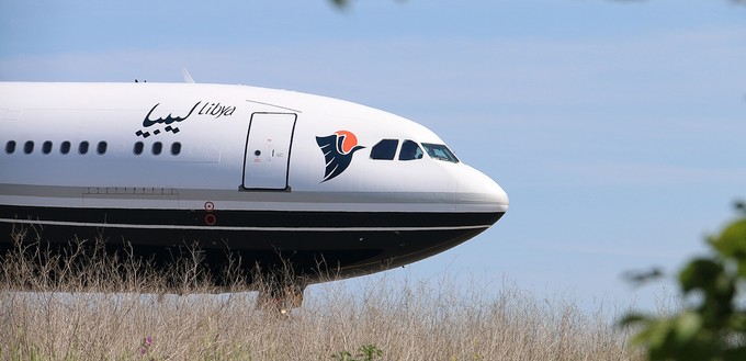 Seit Jahren steht der Airbus A340 mit dem Kennzeichen 5A-ONE in Perpignan.