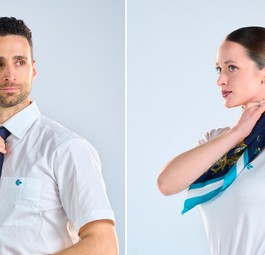 Bitte umziehen: Die Kabinencrews von Air Dolomiti erhalten neue Dienstkleidung.