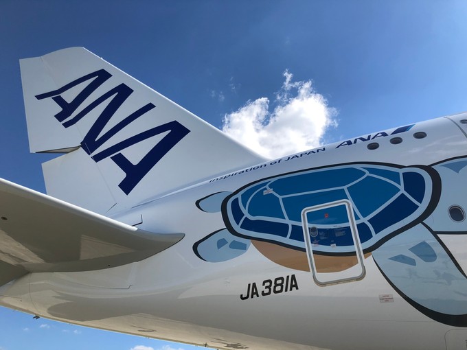 Darum tragen die A380 auch eine Meeresschildkröten-Bemalung - ein Tier, das auf Hawaii verehrt wird.